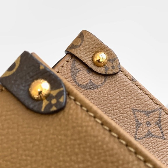 Louis Vuitton Brown and Gold Monogram Tote - Picture 3 of 9